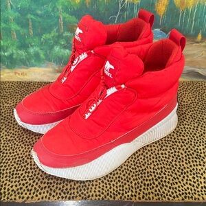 Sorel Red Puffer Boot